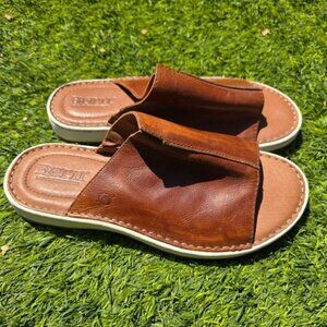 Born Brown Leather Sandals Slides Men's Size 11 - $40